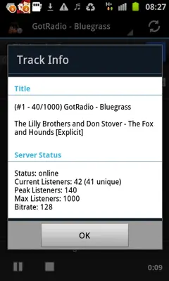 Bluegrass Music Radio Stations android App screenshot 0