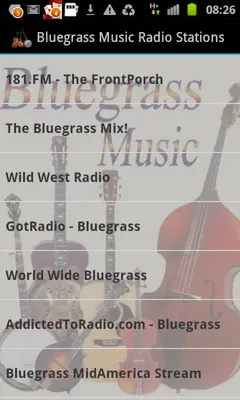 Bluegrass Music Radio Stations android App screenshot 3